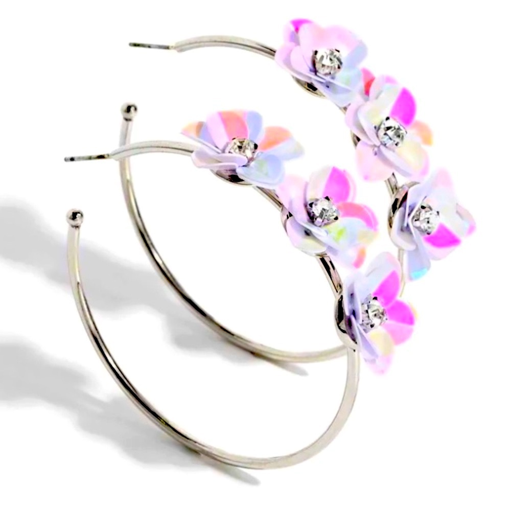 💖⚪️💖 “ETHEREAL EMBELLISHMENT” MULTI HOOP EARRINGS ~ PAPARAZZI❗️ STUNNING❗️